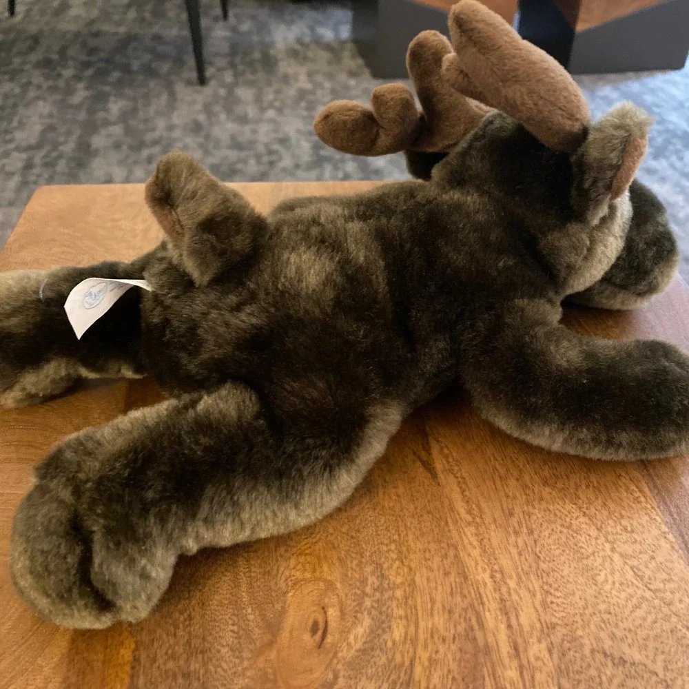 Instagram WishPets Alberto Moose Montana RARE‎ Plush Stuffed Animal Brown 2005